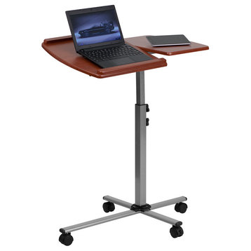 Flash Furniture Angle And H Adjustable Mobile Laptop Computer Table