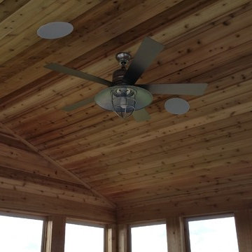 Multi-Level Walk Out Deck with Screen Porch Addition