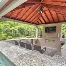 pool patio area