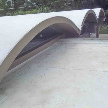 TPO Roofing System over Barrel Roof