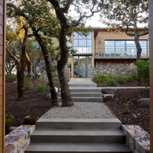 Artistic stone and garden