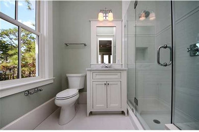 Bathroom - coastal bathroom idea in Miami