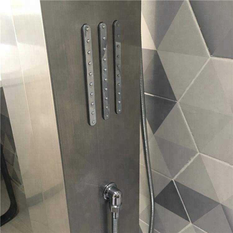 Fontana Sierra Thermostatic Brushed Nickel Rainfall Shower Panel Set ...
