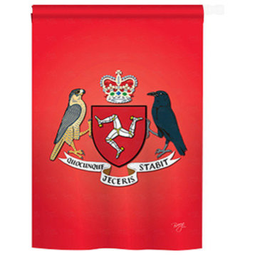 Isle Of Man 2-Sided Vertical Impression House Flag