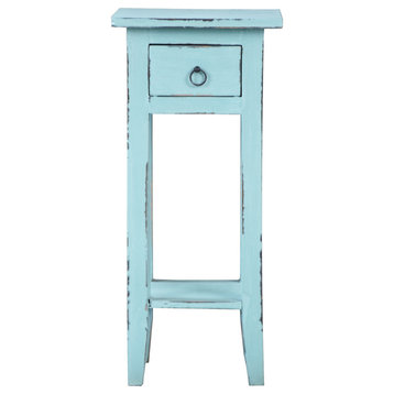 Sunset Trading Cottage Narrow Side Table, Beach Blue