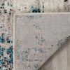 Madrid Collection Gray Distressed Blue Spackle Rug, 7'10"x10'6"