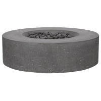 Pyromania Genesis Concrete Round Fire Table, 41", Slate Gray, Propane