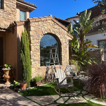Custom Arched Tempered Glass Window Replacement — Playa del Rey