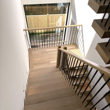 Project #139 | Four Story Modern Floating Staircase