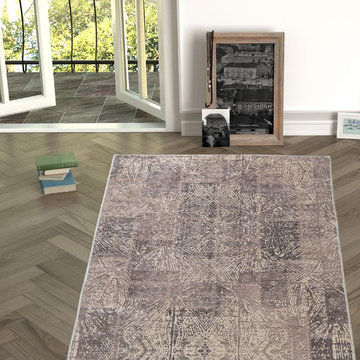 Chiara Rose Rubber Back Non-Skid/Slip Area Rug 2'7"X5'; 2'7"X6'6"; 5'3"x7'6".