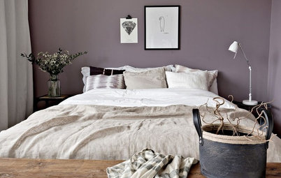 Eine Farbkombi 6 Styles Schlafzimmer In Violett Natur Weiss