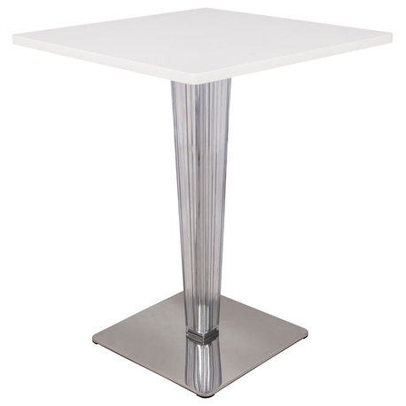 Leisuremod Modern Glen Mdf Dining Table, White