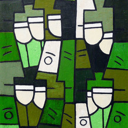 White Wine with Friends - Paintings