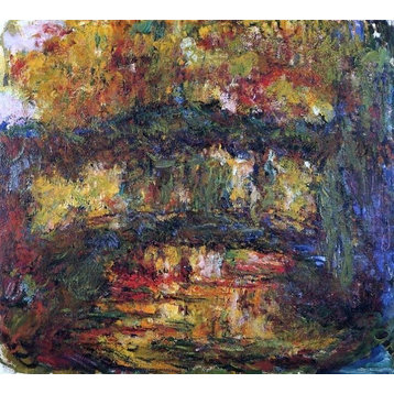 Claude Oscar Monet The Japanese Bridge - 20" x 25" Premium Canvas Print