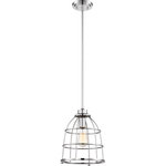 Nuvo Lighting - Nuvo Lighting Maxx - One Light Large Pendant, Polished Nickel Finish - Dimable: TRUE Warranty: 1 Year LimitedColor Temperature: 2700Lumens: 240CRI: 100Rated Life: 3000 Hours* Number of Bulbs: 1*Wattage: 60W* BulbType: ST19 Medium Base* Bulb Included: Yes
