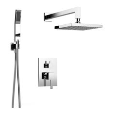 Holden Shower Set For Two, All Inclusive, Individual Functions, Polished Chrome
