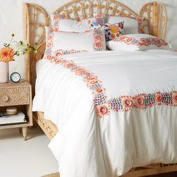 Embroidered Petunia Collection - Bedding