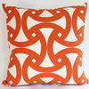 Trina Turk Santorini Indoor Outdoor Pillow, Orange, 18x18