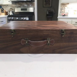 Walnut Box with Dividers - Jewelry Boxes And Organizers