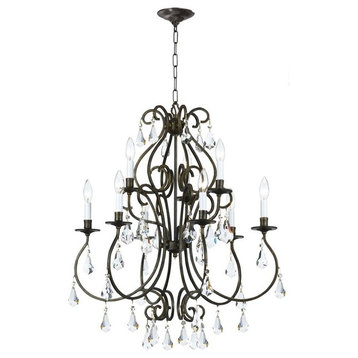 Crystorama 5019-EB-CL-MWP Ashton - Nine Light Chandelier