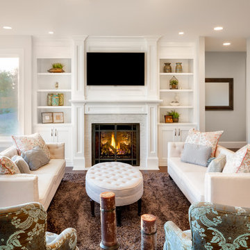 Family Room Fireplace Tv