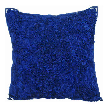Navy Blue Throw Pillows Art Silk 20"x20" Couch Pillows, All Thats Navy