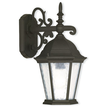 Outdoor Wall Lantern With Clear Water Glass
