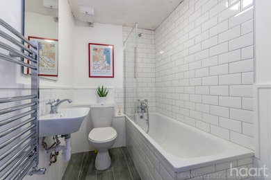 Inspiration for a small classic bathroom in London.