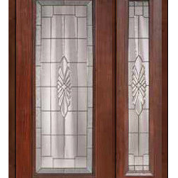 Prehung Front Sidelite Door 80 Fiberglass Versailles Full Lite Glass - Front Doors