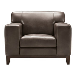 Tristan Leather Chair - Armchairs And Accent Chairs