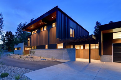 Example of an exterior home design in Seattle