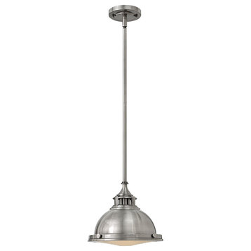 Hinkley 3122PL Small Pendant, Brushed Nickel, Silver