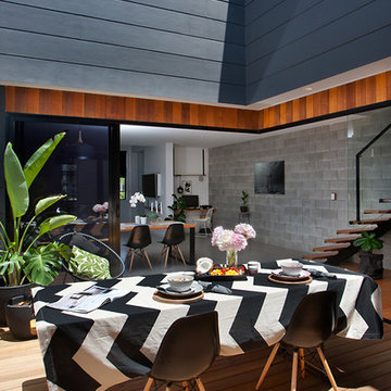 Courtyard Timber Deck Open Plan Small Lot Design/Built and Interior Design