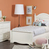 Kids Twin Bed with 3-Drawer in Pure White Finish