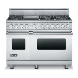 Viking 48" Pro-style Dual-fuel Range, Stainless Steel Natural Gas | VDSC5486GSS - Gas Ranges And Electric Ranges