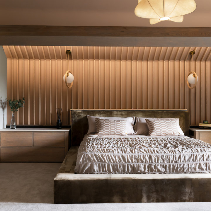 75 Beautiful Bedroom Wall Panelling Ideas and Designs - Houzz | Houzz UK