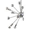 Glenn 8-Light 22.5" Metal Sputnik-Style Chandelier, Chrome