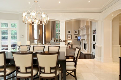 Inspiration for a large contemporary dining room remodel in Toronto