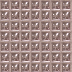 Cayo Chocolate Square Optic - Wallpaper