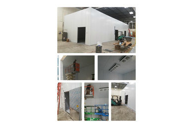 25' X 25' X 25'  WALK-IN COOLER ASSEMBLED AND INSTALLED BY FLORIDA AIR SERVICES