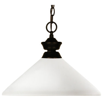 Chance/Aztec Collection 1 Light Pendant in Bronze Finish