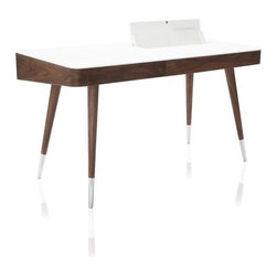 Linea Walnut Desk - Desks And Hutches