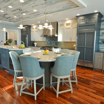 Stunning Kitchen with rustic beach accents in York ME