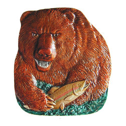 Inviting Home Inc. - Bear Knobs, Hand-Tinted Pewter - Cabinet And Drawer Knobs