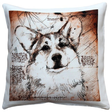 Leonardo's Dogs Pembroke Welsh Corgi Dog Pillow