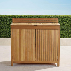 Westport 3-pc. Outdoor Kitchen Set in Aluminum - Patio Furniture And Outdoor Furniture