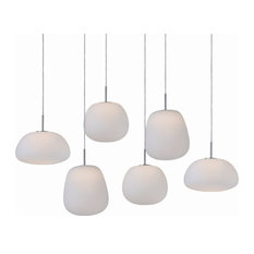 ET2 E21124-11 Puffs 25"W LED Linear Multi Pendant - White