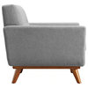 Maeve Expectation Gray Upholstered Fabric Armchair
