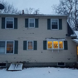 New Vinyl Siding Dormered Cape - Siding And Stone Veneer