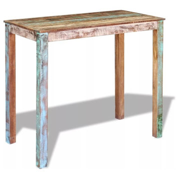 vidaXL Bar Table Pub Table Kitchen Dining Bistro Table Solid Reclaimed Wood